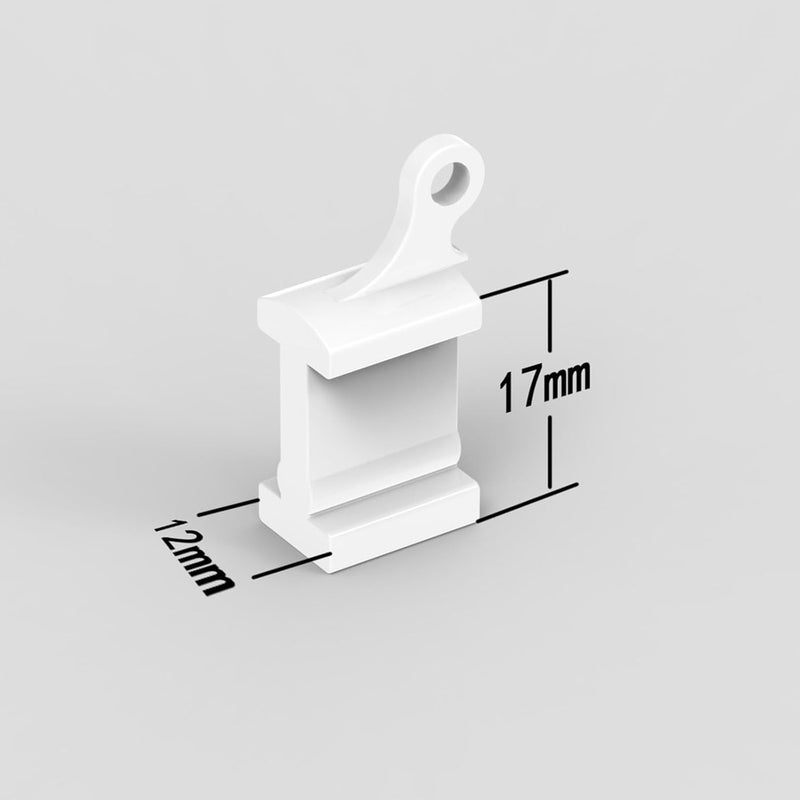 CEILINGRAIL Ceiling Curtain Track Flexible Bendable Curtain Tracks Set CeilingTrack for Window Door Curtain Shower Room Divider Curtains RV (End covers) - Image 2